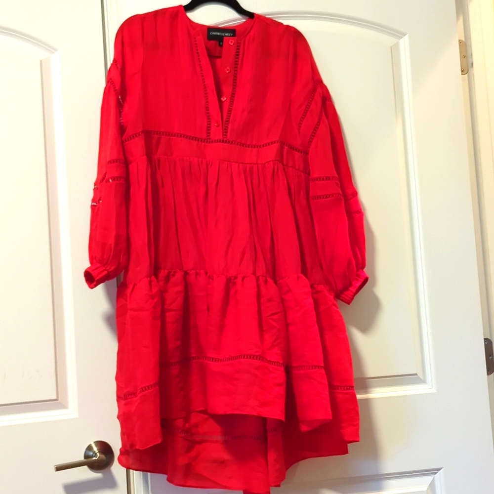 Cynthia Rowley Roma Lace Trim Dress
